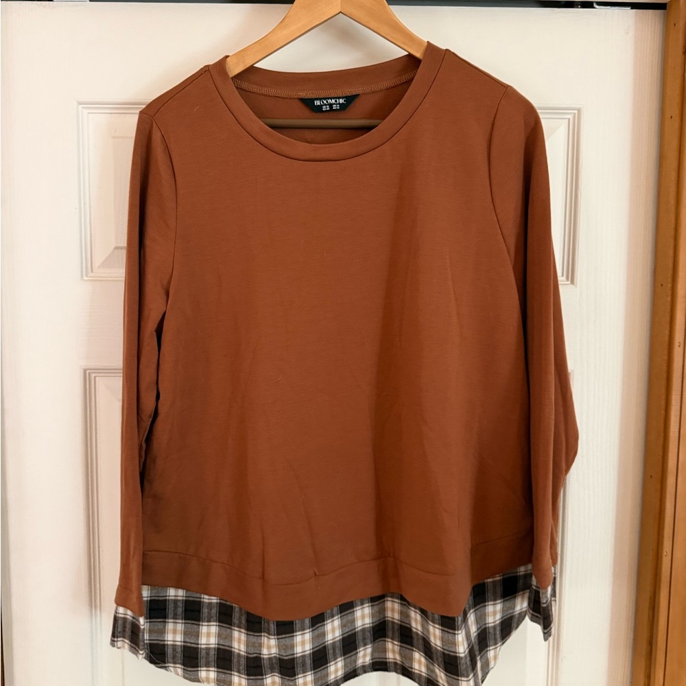 BloomChic Terracotta Long Sleeve Top